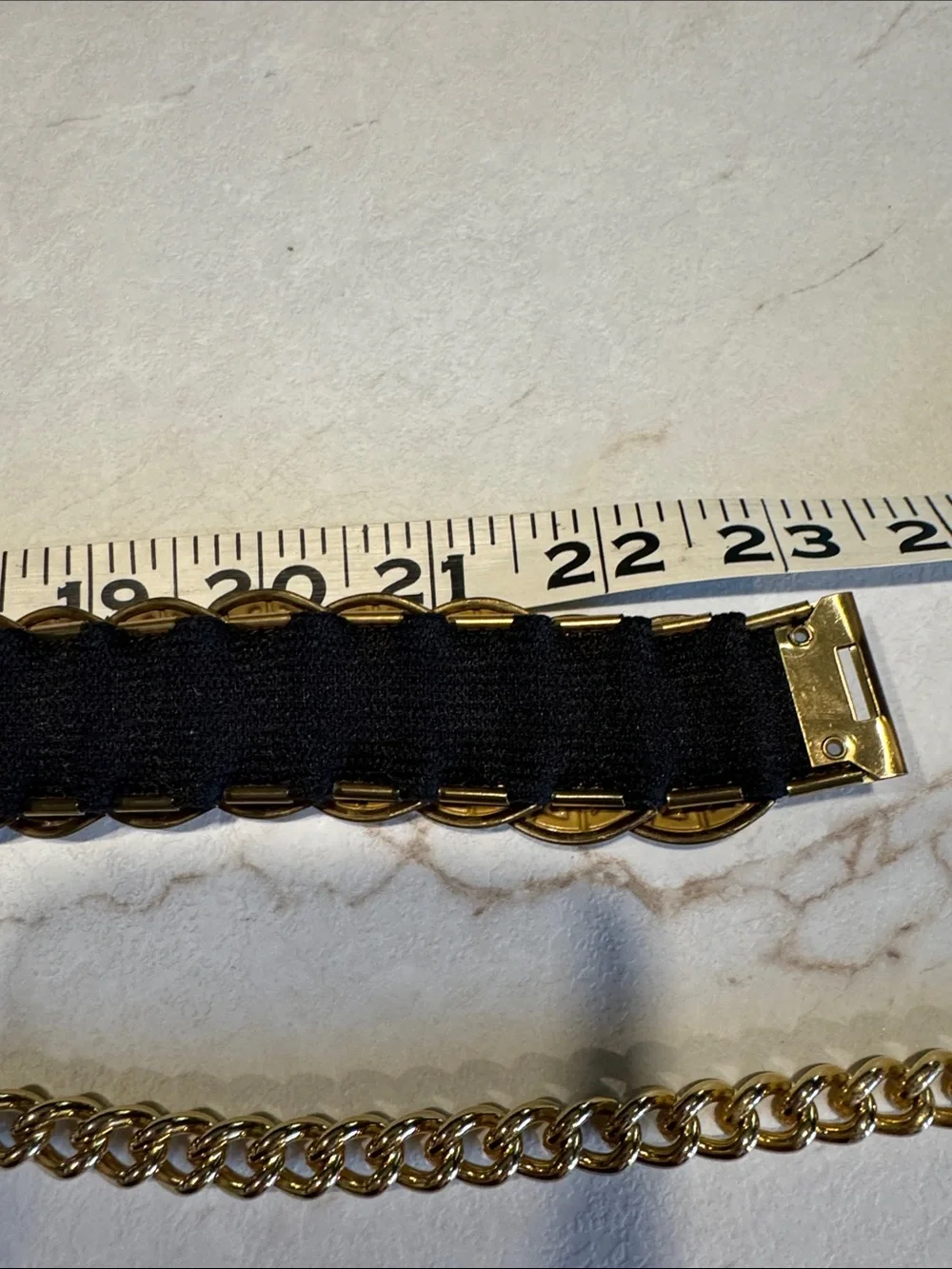 Gold-Tone Layered Medallion Chain Belts for Women